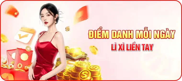 Ok83862 Điểm danh mỗi ngày nhận lì xì liền tay